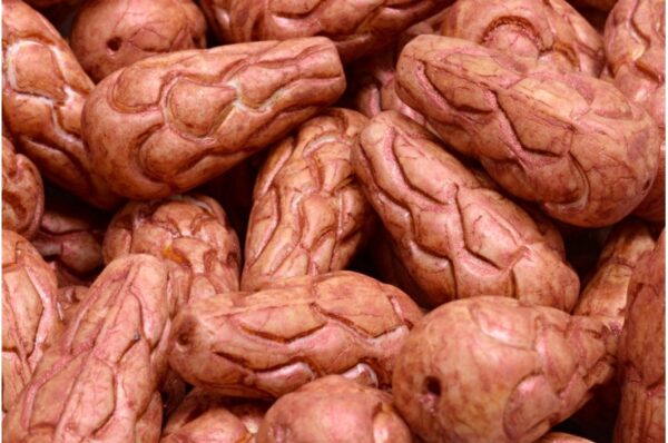 Pinecone Drop Beads 25x12mm - Image 1