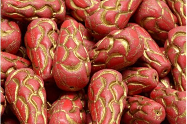 Pinecone Drop Beads 25x12mm - Image 1