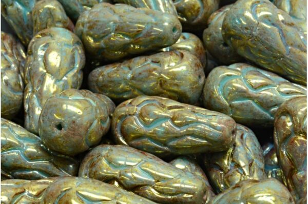 Pinecone Drop Beads 25x12mm - Image 1