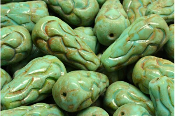 Pinecone Drop Beads 25x12mm - Image 1