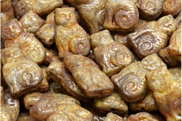 Cat beads 17x11mm - Image 1