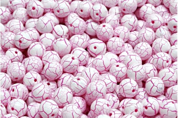 Round Druck Beads 6mm - Image 1