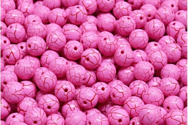 Round Druck Beads 6mm - Image 1