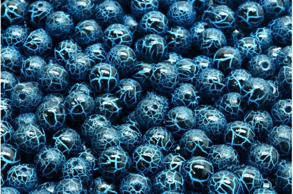 Round Druck Beads 6mm - Image 1