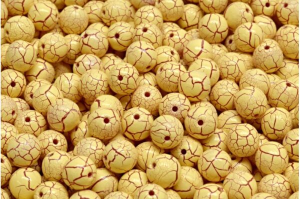 Round Druck Beads 6mm - Image 1