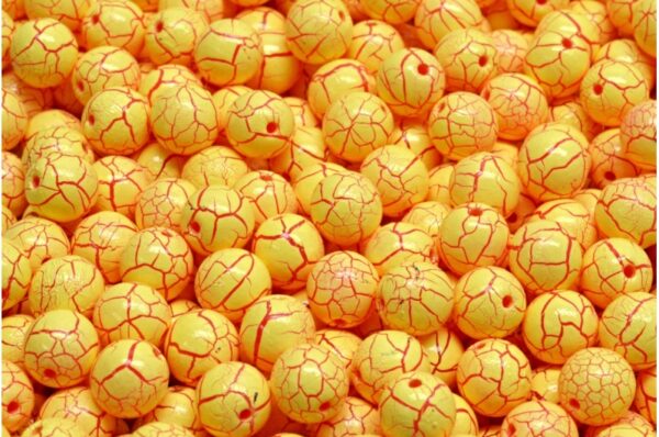 Round Druck Beads 6mm - Image 1