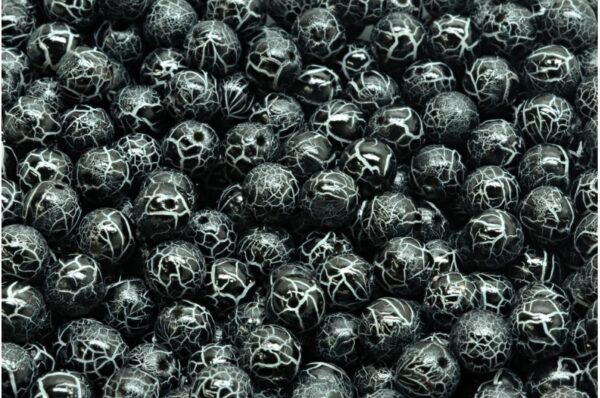 Round Druck Beads 6mm - Image 1