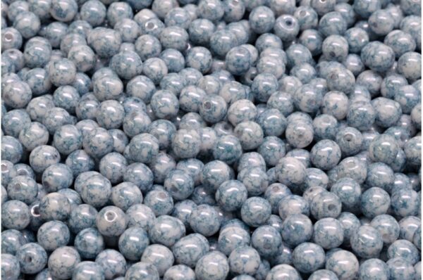 Round Druck Beads 4mm - Image 1
