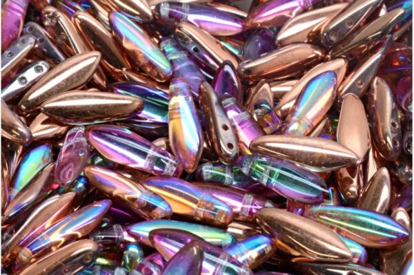 2 Hole Dagger Beads 5x16mm - Image 1