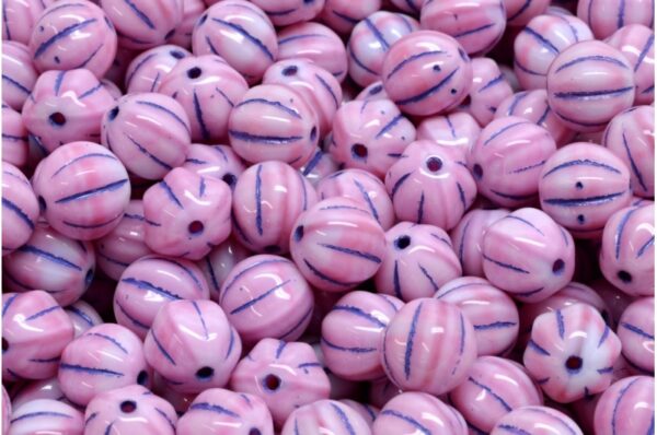 Melon Beads 8x8mm - Image 1