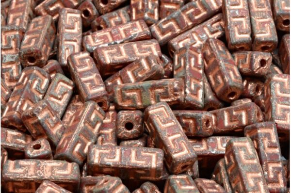 Celtic Block Beads 15x5mm Large hole - Image 1
