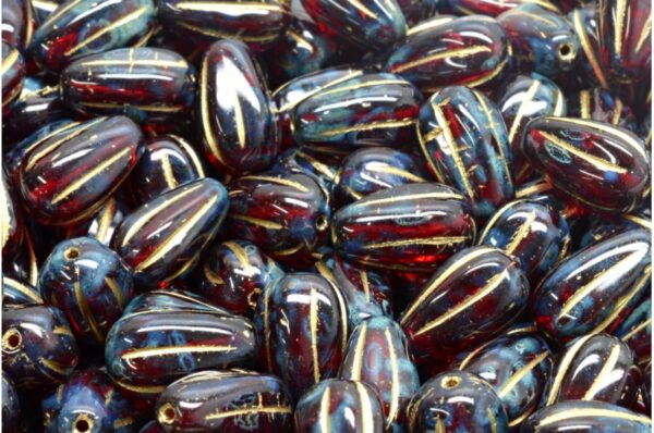 Drop Melon Beads 13x8mm - Image 1