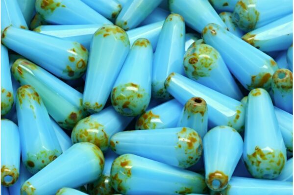 Firepolished Drop Beads 20x9mm - Image 1