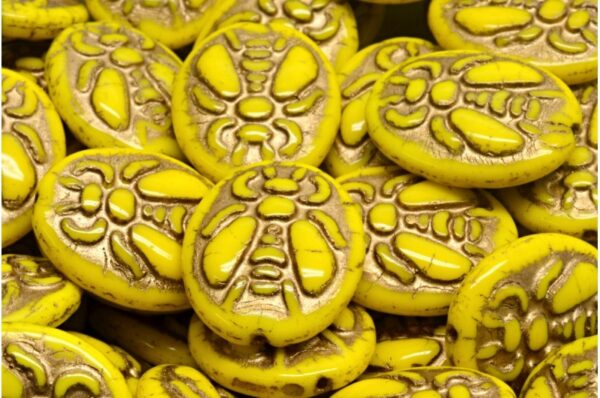 Bee Beads 22x18mm - Image 1