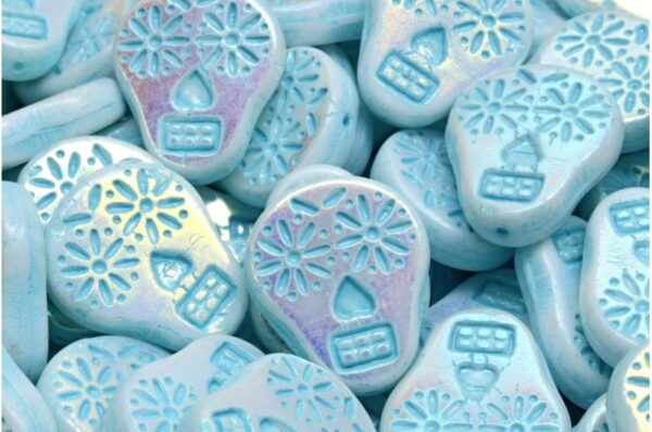 Sugar Skull Beads 20x16mm - Image 1