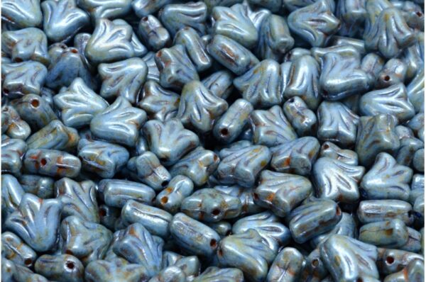 Lily Flower Beads 9x9mm - Image 1