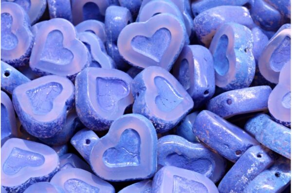 TCB Heart Beads 14x12mm - Image 1