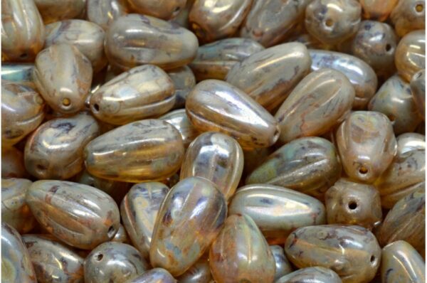 Drop Melon Beads 13x8mm - Image 1