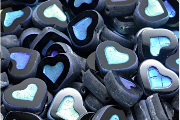 TCB Heart Beads 14x12mm - Image 1