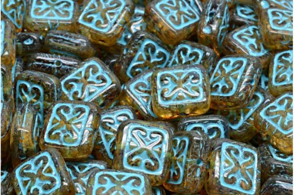 Ornamental Cushion Beads 11x12mm - Image 1