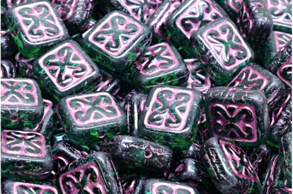 Ornamental Cushion Beads 11x12mm - Image 1