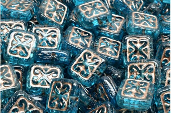 Ornamental Cushion Beads 11x12mm - Image 1
