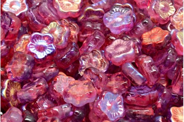 Sunset Flower Beads 10x10mm - Image 1