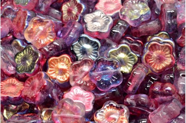 Sunset Flower Beads 10x10mm - Image 1
