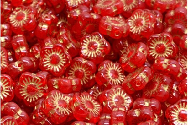 Sunset Flower Beads 10x10mm - Image 1