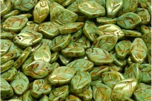 Cherry Leaf Beads 7x12mm - Image 1