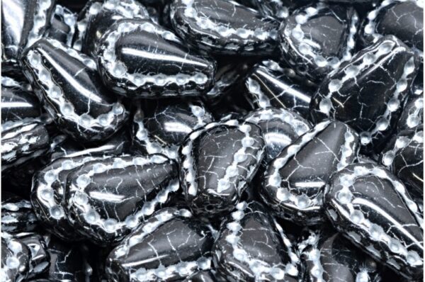 Lacy Tear Drop  Beads 17x12mm - Image 1