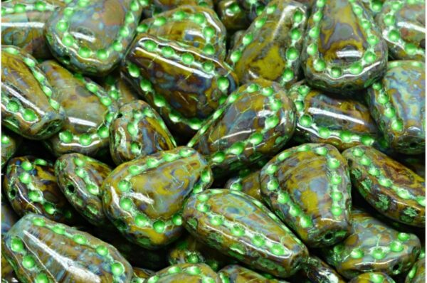 Lacy Tear Drop  Beads 17x12mm - Image 1