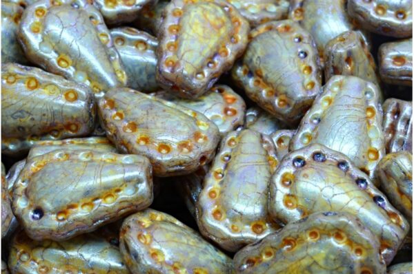 Lacy Tear Drop  Beads 17x12mm - Image 1