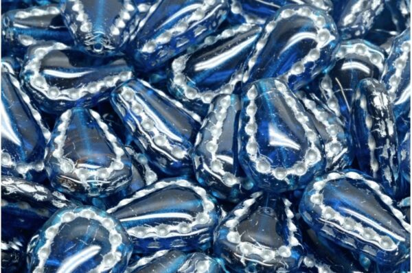 Lacy Tear Drop  Beads 17x12mm - Image 1