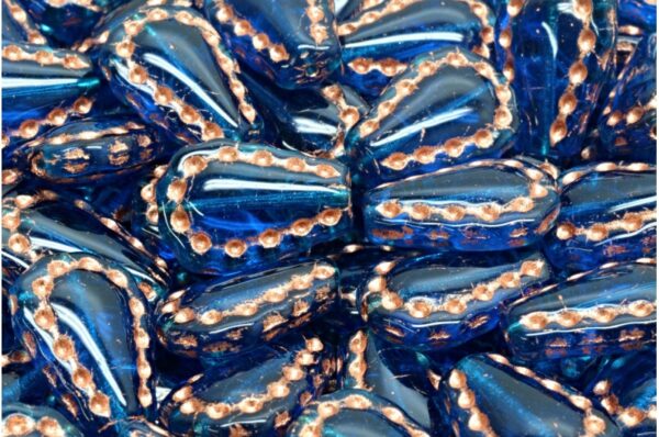 Lacy Tear Drop  Beads 17x12mm - Image 1