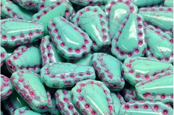 Lacy Tear Drop  Beads 17x12mm - Image 1