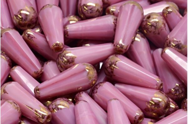 Firepolished Drop Beads 20x9mm - Image 1