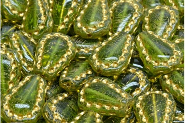 Lacy Tear Drop  Beads 17x12mm - Image 1