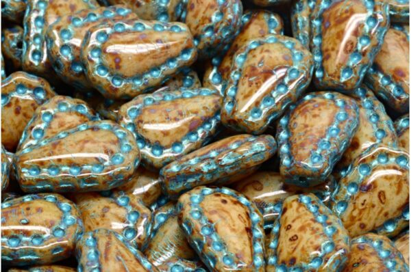 Lacy Tear Drop  Beads 17x12mm - Image 1