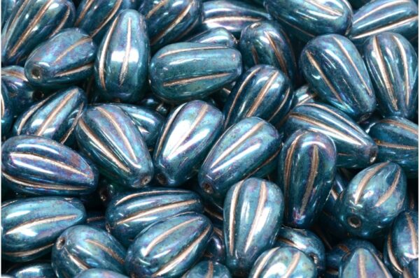 Drop Melon Beads 13x8mm - Image 1