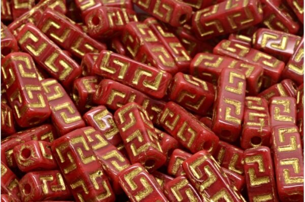 Celtic Block Beads 15x5mm Large hole - Image 1