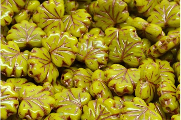 Maple Leaf Beads 13x11mm - Image 1
