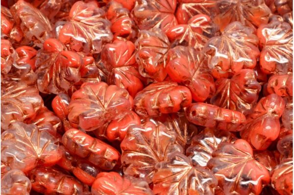 Maple Leaf Beads 13x11mm - Image 1