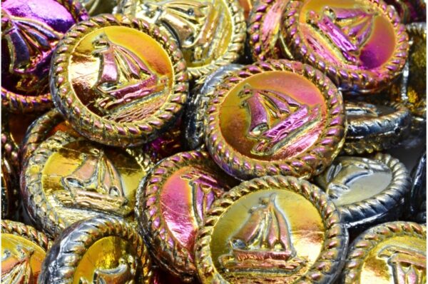 Boat Medallion 20x20mm - Image 1