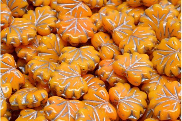 Maple Leaf Beads 13x11mm - Image 1