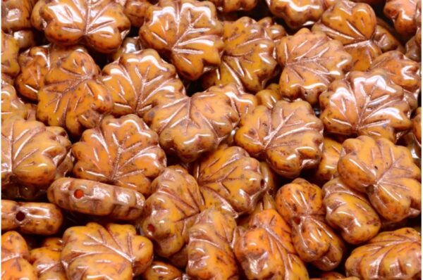 Maple Leaf Beads 13x11mm - Image 1