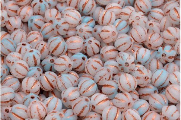 Melon Beads 6x6mm - Image 1
