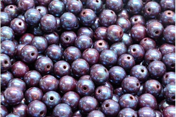 Round Druck Beads 6mm - Image 1