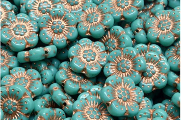 Boho Flower Beads 14x14mm - Image 1