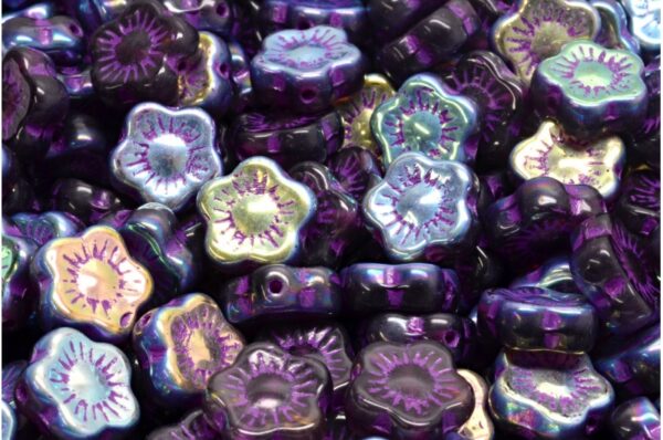 Sunset Flower Beads 10x10mm - Image 1
